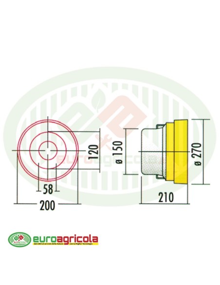 Controcuffia 270x210x150 mm