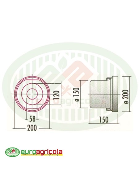 Controcuffia 200x150x150 mm