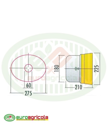 Controcuffia 275x210x225 mm