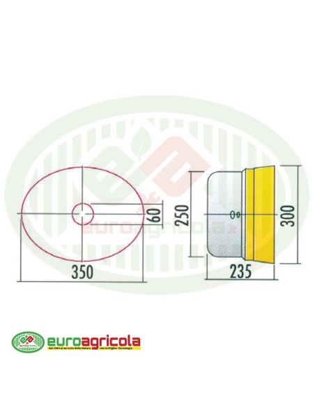 Controcuffia 350x235x300 mm