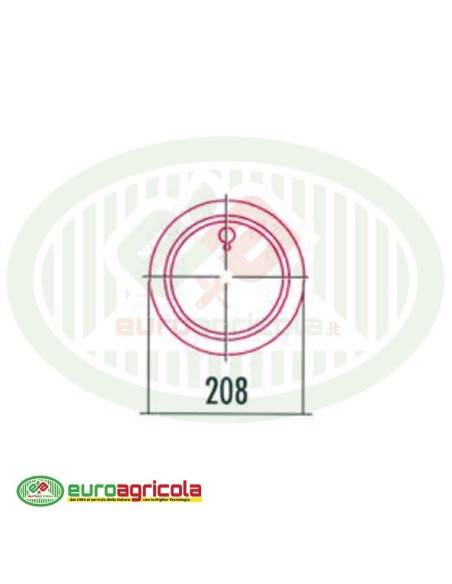 Controcuffia con Catena 208mm