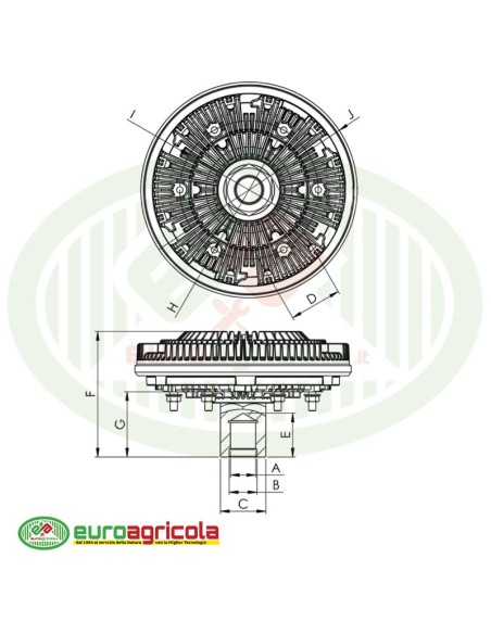 Giunto Viscostatico JD Serie 8020