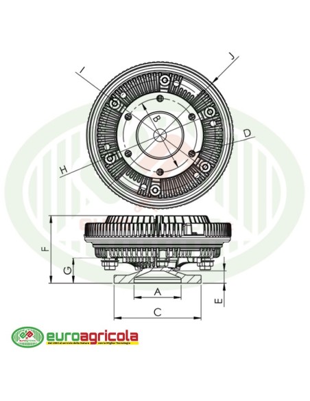 Giunto Viscostatico JD Serie 8000