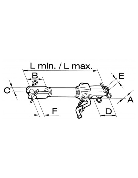 BRACCIO LATERALE DESTRO 450-550mm -60HP