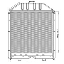 Radiatore S5153483 in Rame 509x627x100 mm