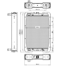 Radiatore 5129229 in Rame 560x862x120 mm