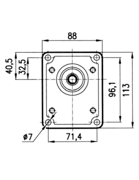 Pompa ad ingranaggi 11,4 cc Sinistra GRUPPO 2 M6 max 175 bar