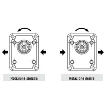 Pompa ad Ingranaggi con Flangia Ø 80 Sinistra 16 cc GRUPPO 2