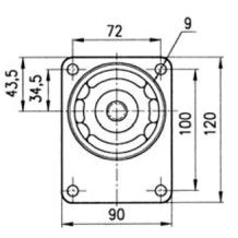 Pompa ad Ingranaggi Flangia Ø 80 Destra 6,3 cc GRUPPO 2 Scanalato