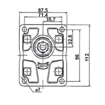 Pompa ad Ingranaggi per Servosterzo Sinistra 6.3 cc GRUPPO 2
