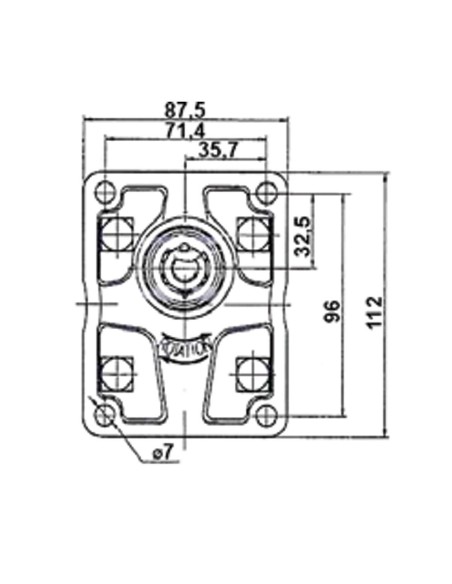 Pompa ad Ingranaggi per Servosterzo Sinistra 6.3 cc GRUPPO 2