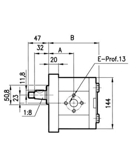 Pompa ad Ingranaggi Sinistra 19 cc GRUPPO 3 A43XP