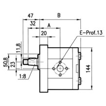 Pompa ad Ingranaggi Sinistra 24 cc GRUPPO 3 A54X