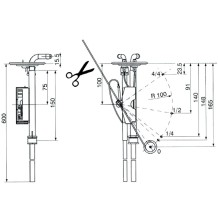INDICATORE DI LIVELLO REGOLABILE CON 2 TUBI
