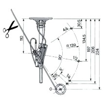 INDICATORE DI LIVELLO REGOLABILE SENZA TUBI