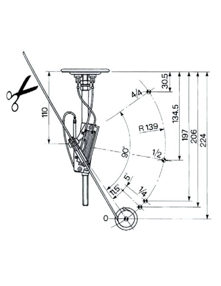 INDICATORE DI LIVELLO REGOLABILE SENZA TUBI
