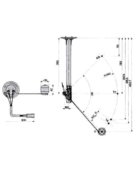 Indicatore Livello Carburante SAME 27059590010