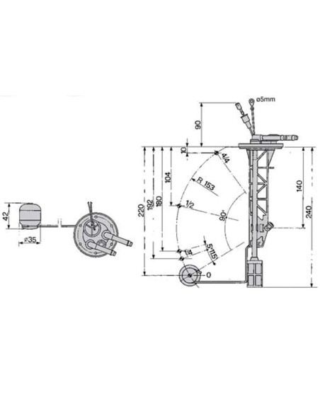 Indicatore Livello Carburante GOLDONI 02050415