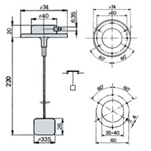 Indicatore Livello Carburante GOLDONI 02050278