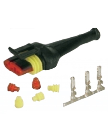 Kit connessione Maschio tipo AMP/TYCO 3 vie