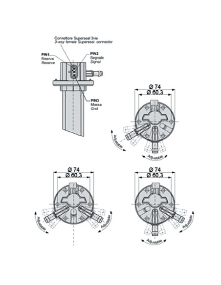 Indicatore Livello Carburante GOLDONI 02050760