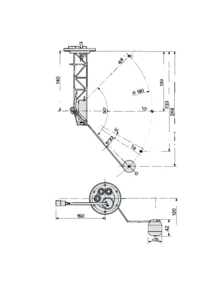 Indicatore Livello Carburante CNH CINGOLI 5134967