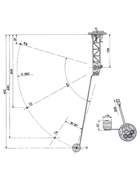 Indicatore Livello Carburante CNH CINGOLI 5150091