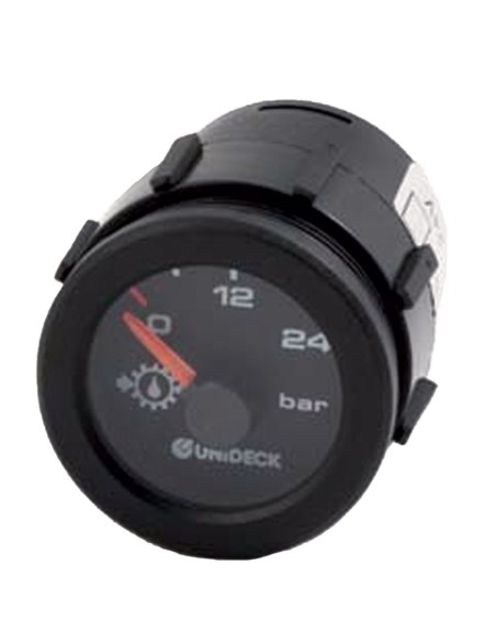 Manometro Elettrico 24 V Pressione Olio da 0 a 24 BAR