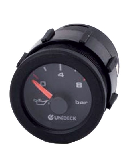 Manometro Elettrico 12 V Pressione Olio da 0 a 8 BAR