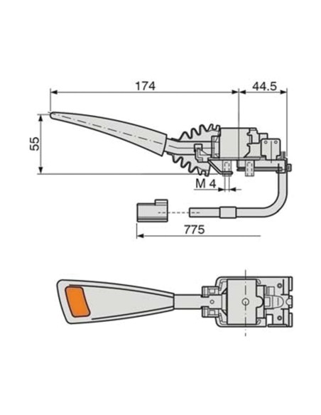 LEVA DEVIOGUIDA PER FIAT - NEW HOLLAND 82035488