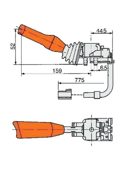 LEVA DEVIOGUIDA PER FIAT - NEW HOLLAND 82034516