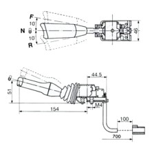 LEVA DEVIOGUIDA PER FIAT - NEW HOLLAND 82010860