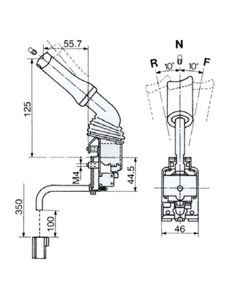 LEVA DEVIOGUIDA PER FIAT - NEW HOLLAND 5170415