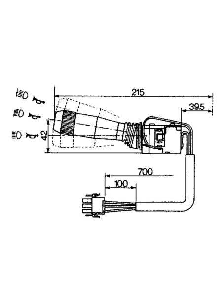 LEVA DEVIOGUIDA PER FIAT - NEW HOLLAND 82000509