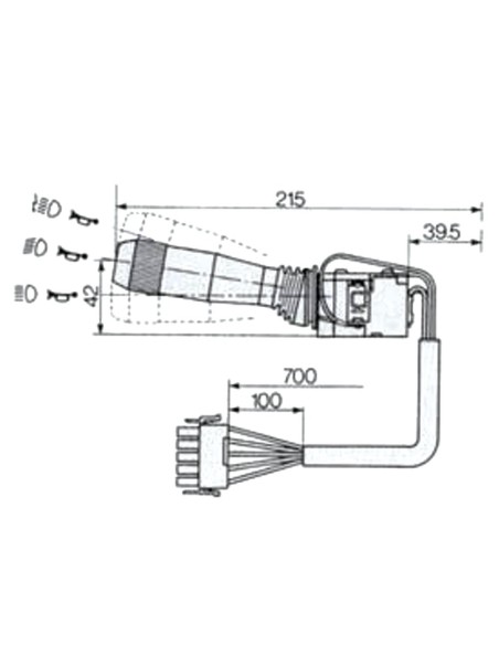 LEVA DEVIOGUIDA PER FIAT - NEW HOLLAND 5167258