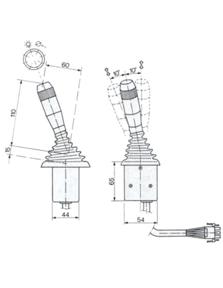 LEVA DEVIOGUIDA PER FIAT - NEW HOLLAND 58173345