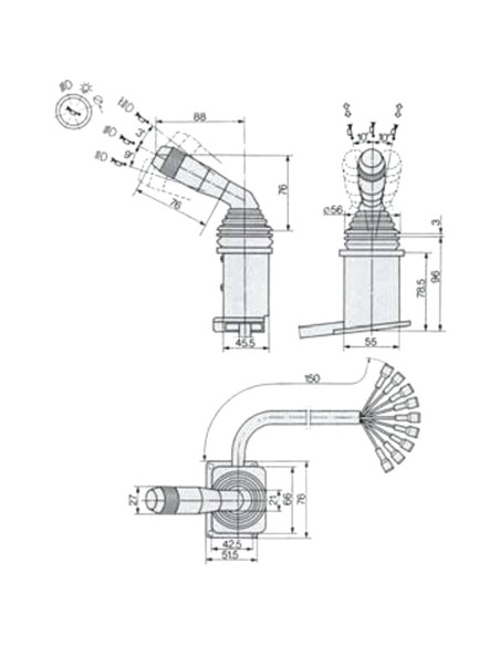 LEVA DEVIOGUIDA PER FIAT - NEW HOLLAND 5144684