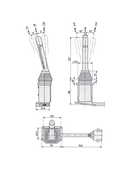 LEVA DEVIOGUIDA PER FIAT - NEW HOLLAND 5129345
