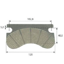 Pastiglia Freno di Stazionamento SAME 17154592