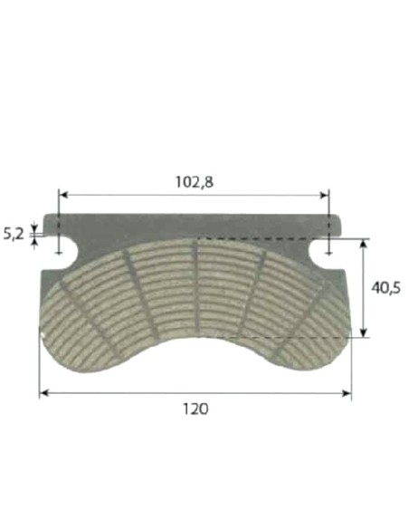 Pastiglia Freno di Stazionamento SAME 17154592