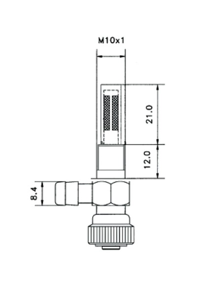 RUBINETTI SERBATOI ASPERA Attacco Inferiore Ø8,4 mm