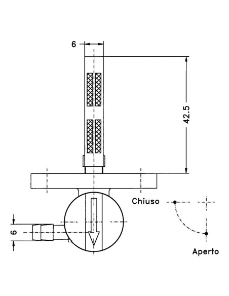 RUBINETTI SERBATOI ACME FLANGIA 34 mm