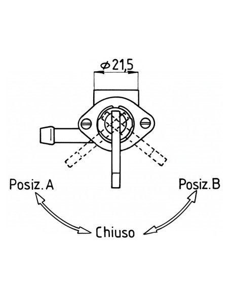 RUBINETTI SERBATOI LOMBARDINI Bullone 6 MA SX