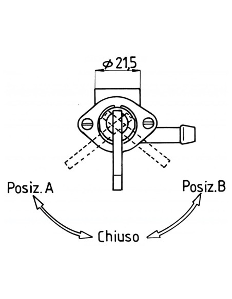 RUBINETTI SERBATOI INTERMOTOR Bullone 6 MA DX