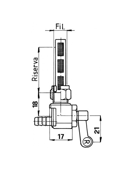 RUBINETTI SERBATOI MAB Filetto 12x1 mm