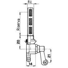 RUBINETTI SERBATOI Brumital Filetto 10x1 mm
