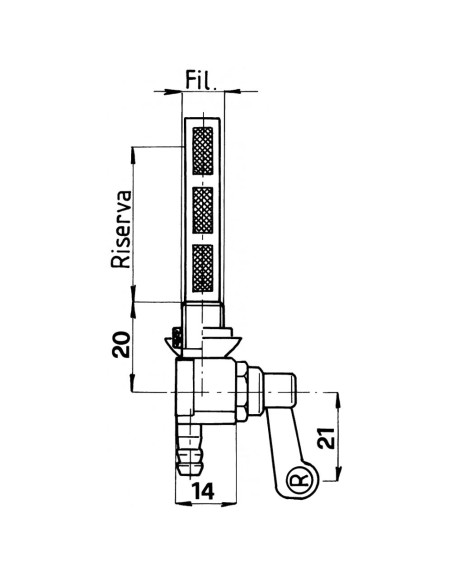 RUBINETTI SERBATOI Brumital Filetto 10x1 mm