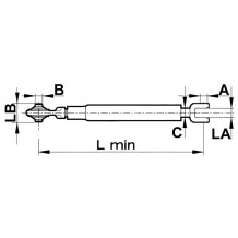 STABILIZZATORI CBM Landini 550mm 3532084 Ø19,3
