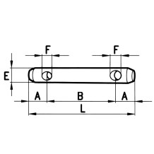 Perno Terzo Punto Ø25,4 L 164x120 mm