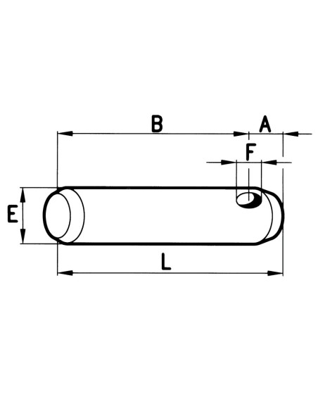 Perno Terzo Punto Ø25.4 L 132 mm